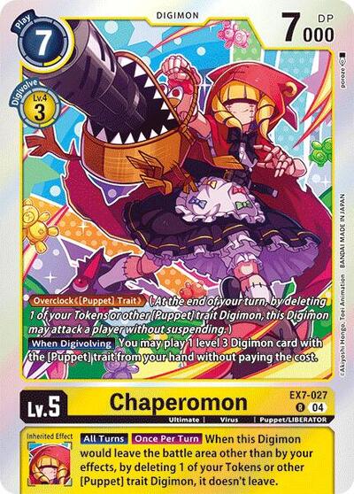 Chaperomon (Digimon LIBERATOR) Near Mint Foil