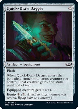 Quick - Draw Dagger (Streets of New Capenna) Near Mint - Nick Nack's Full Frontal Attack