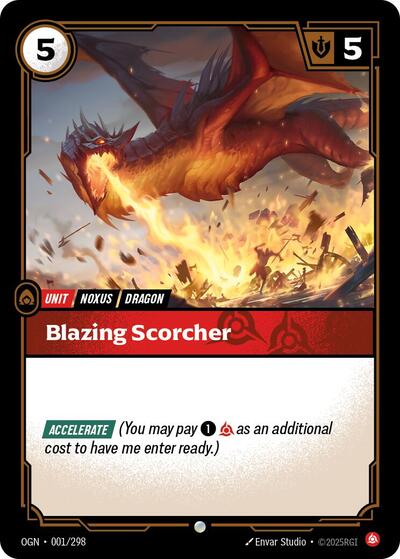 Blazing Scorcher (Origins) Near Mint - Nick Nack's Full Frontal Attack