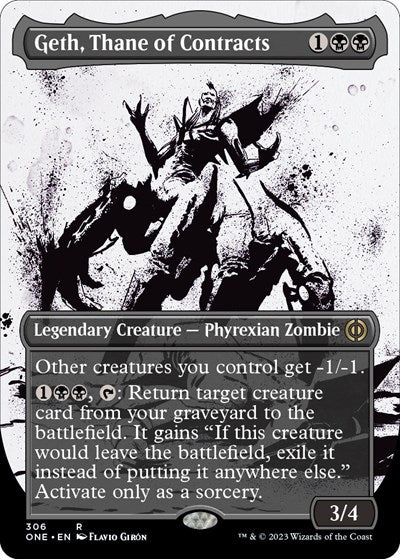 Geth, Thane of Contracts (Showcase) (Phyrexia: All Will Be One) Near Mint - Nick Nack's Full Frontal Attack