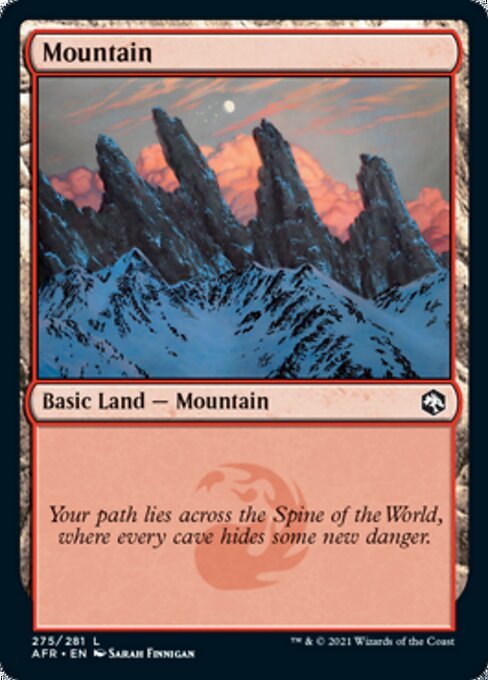 Mountain (275) (Adventures in the Forgotten Realms) Near Mint - Nick Nack's Full Frontal Attack