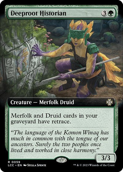 Deeproot Historian (Extended Art) (Commander: The Lost Caverns of Ixalan) Near Mint
