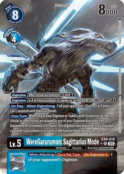 WereGarurumon: Sagittarius Mode (Alternate Art) (Versus Monsters) Near Mint Foil
