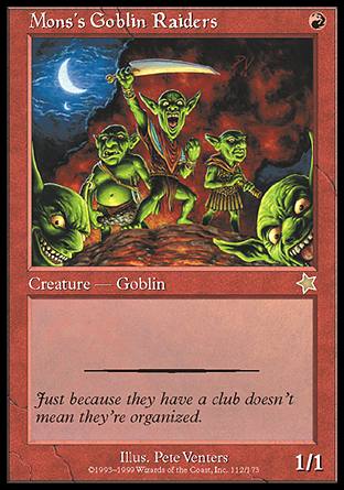 Mons's Goblin Raiders (Starter 1999) Light Play - Nick Nack's Full Frontal Attack