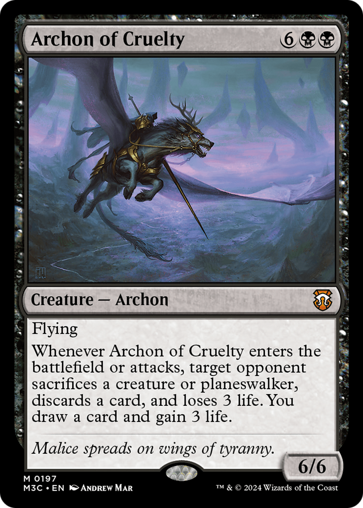 Archon of Cruelty [Modern Horizons 3 Commander]