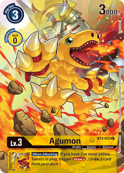 Agumon BT2-033 (Tamer's Evolution Box 2) (Release Special Booster) Near Mint