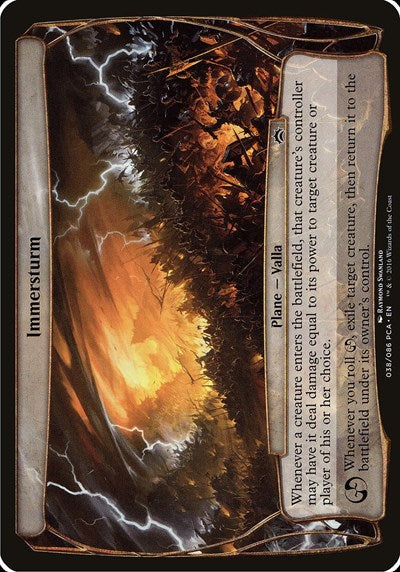 Immersturm (Planechase Anthology) (Oversize Cards) Near Mint