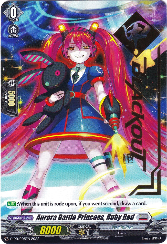 Aurora Battle Princess, Ruby Red (Hot Stamped) (D-PR/095EN 2022) [D Promo Cards]