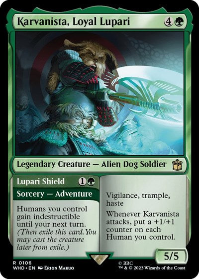 Karvanista, Loyal Lupari (Universes Beyond: Doctor Who) Near Mint Foil