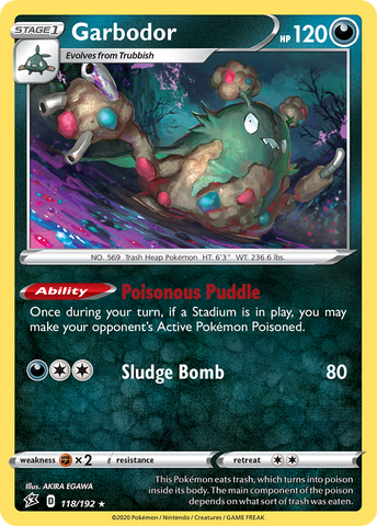 Garbodor (118/192) [Espada y escudo: Choque rebelde] 