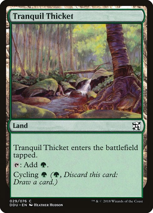 Tranquil Thicket (Duel Decks: Elves vs Inventors) Near Mint