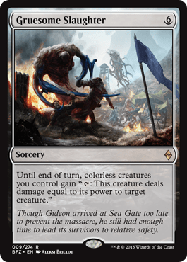 Gruesome Slaughter (Battle for Zendikar) Near Mint - Nick Nack's Full Frontal Attack