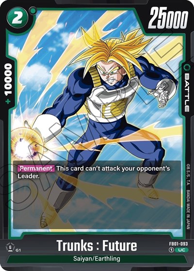 Trunks : Future FB01-093 (Awakened Pulse) Near Mint