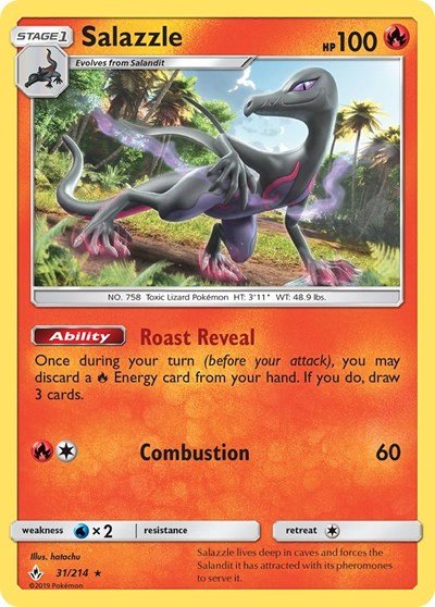 Salazzle (SM - Unbroken Bonds) Near Mint - Nick Nack's Full Frontal Attack