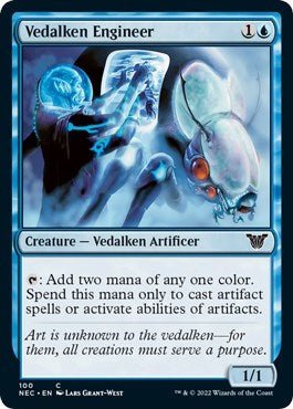 Vedalken Engineer (Commander: Kamigawa: Neon Dynasty) Near Mint - Nick Nack's Full Frontal Attack