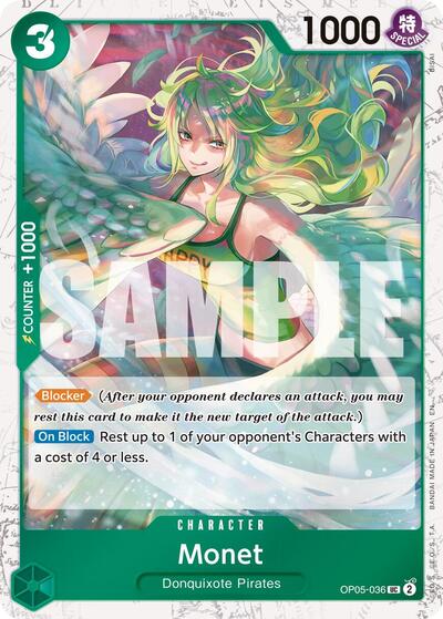 Monet (Pirate Foil) (Premium Booster - The Best - Vol. 2) Near Mint Foil - Nick Nack's Full Frontal Attack