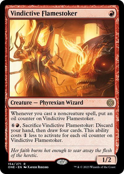 Vindictive Flamestoker (Phyrexia: All Will Be One) Near Mint - Nick Nack's Full Frontal Attack