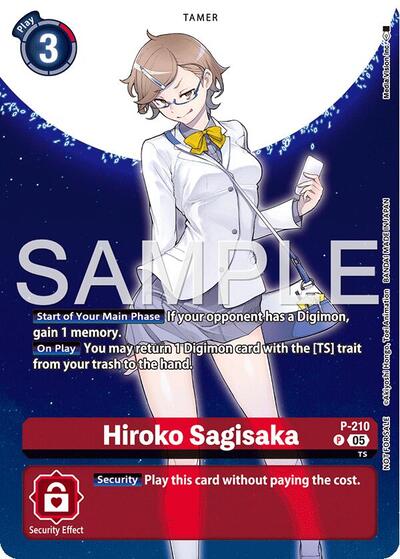 Hiroko Sagisaka (Hacker's Slumber Box Promotion Pack) (Digimon Promotion Cards) Near Mint Foil - Nick Nack's Full Frontal Attack