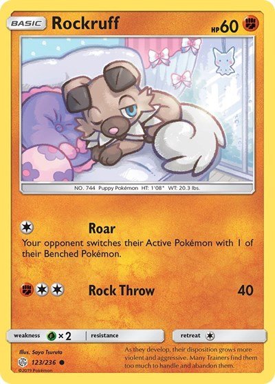 Rockruff (SM - Cosmic Eclipse) Near Mint - Nick Nack's Full Frontal Attack