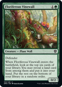 Floriferous Vinewall (Dominaria United) Near Mint