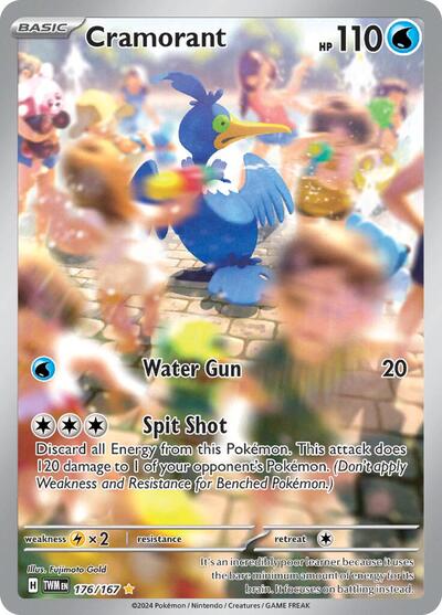 Cramorant - 176 (SV06: Twilight Masquerade) Near Mint Holofoil