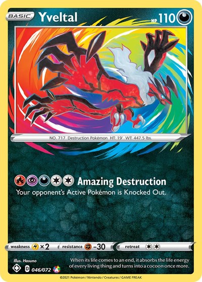 Yveltal (Shining Fates) Near Mint Holofoil