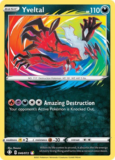 Yveltal (Shining Fates) Near Mint Holofoil - Nick Nack's Full Frontal Attack