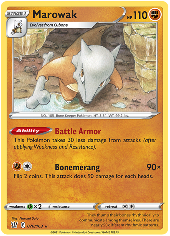 Marowak (070/163) [Épée et bouclier : styles de combat] 