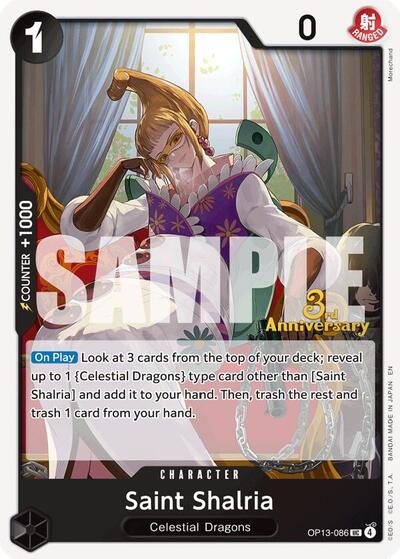 Saint Shalria (Carrying On His Will: 3rd Anniversary Tournament Cards) Near Mint