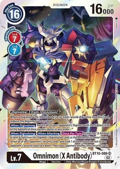 Omnimon (X Antibody) (Xros Encounter) Near Mint Foil - Nick Nack's Full Frontal Attack