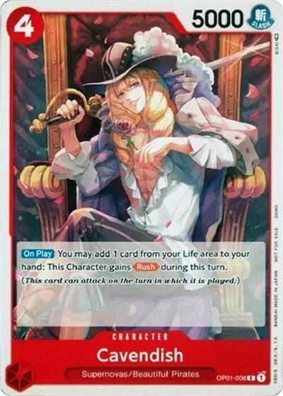 Cavendish (One Piece Demo Deck Cards) Near Mint