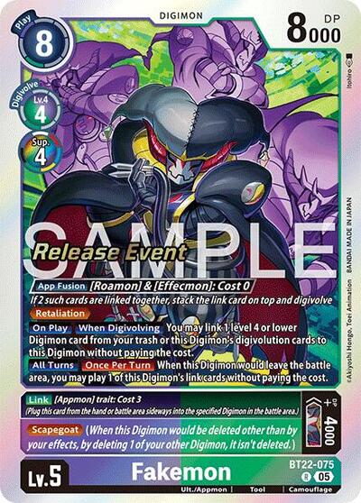 Fakemon (Cyber Eden Release Event Cards) Near Mint - Nick Nack's Full Frontal Attack