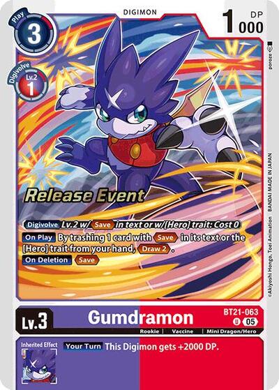 Gumdramon (World Convergence Release Event Cards) Near Mint