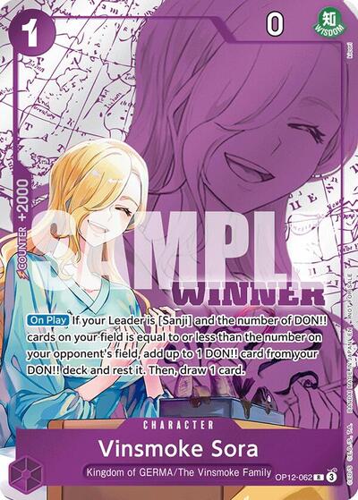 Vinsmoke Sora (Winner Pack 2026 Vol. 1) (One Piece Promotion Cards) Near Mint Foil - Nick Nack's Full Frontal Attack
