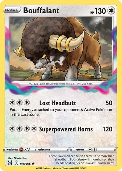 Bouffalant (SWSH11: Lost Origin) Near Mint - Nick Nack's Full Frontal Attack