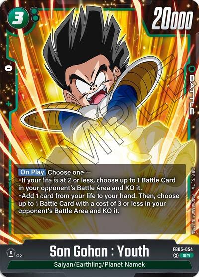 Son Gohan : Youth (New Adventure) Near Mint Holofoil - Nick Nack's Full Frontal Attack