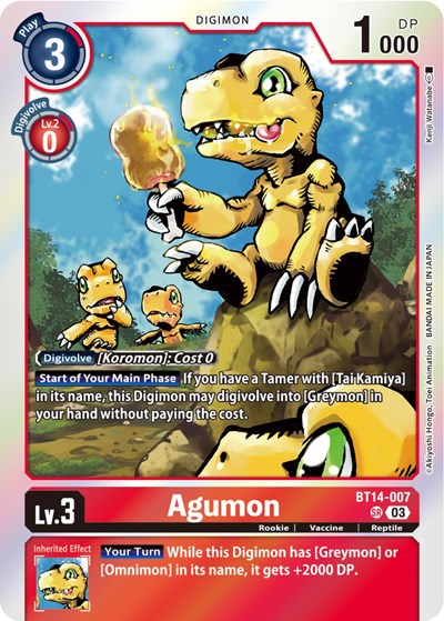 Agumon (Blast Ace) Near Mint Foil