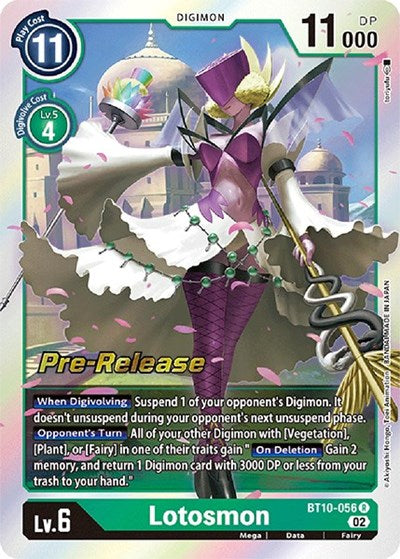 Lotosmon (Xros Encounter Pre-Release Cards) Near Mint Foil