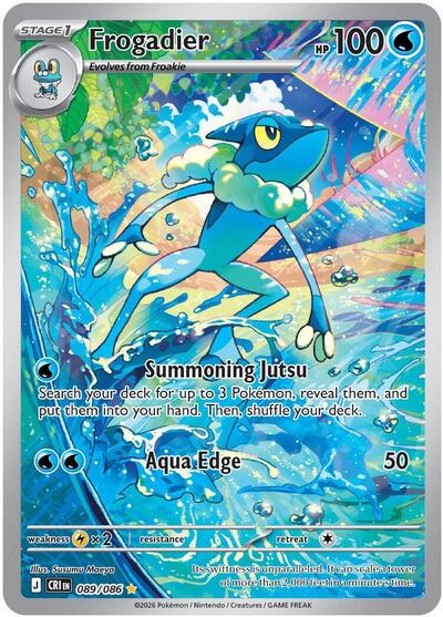 Frogadier - 089 (ME04: Chaos Rising) Near Mint Holofoil