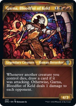Garna, Bloodfist of Keld (Showcase) (Dominaria United) Near Mint - Nick Nack's Full Frontal Attack