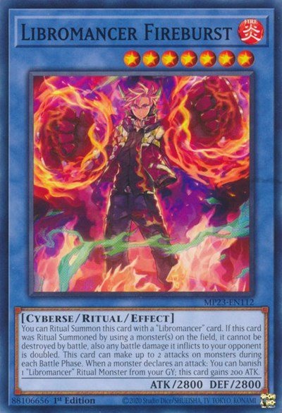 Libromancer Fireburst (25th Anniversary Tin: Dueling Heroes Mega Pack) Light Play 1st Edition - Nick Nack's Full Frontal Attack