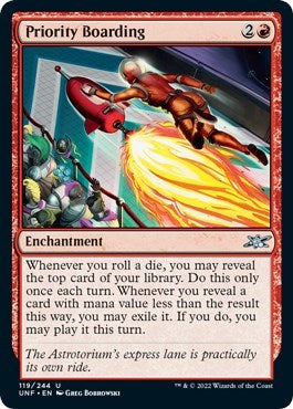 Priority Boarding (Unfinity) Near Mint Foil