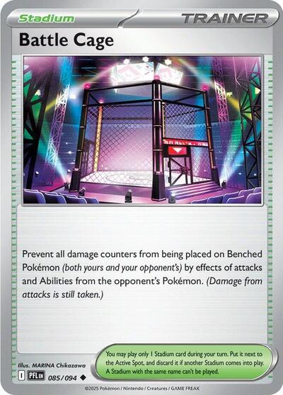 Battle Cage - 085 (ME02: Phantasmal Flames) Near Mint - Nick Nack's Full Frontal Attack