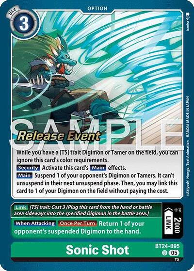 Sonic Shot (Time Stranger Release Events Cards) Near Mint