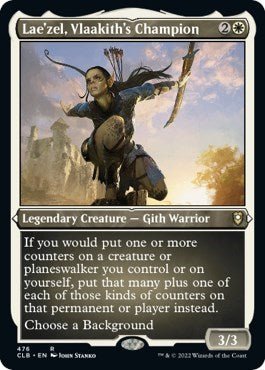 Lae'zel, Vlaakith's Champion (Etched Foil) (Commander Legends: Battle for Baldur's Gate) Near Mint Foil - Nick Nack's Full Frontal Attack