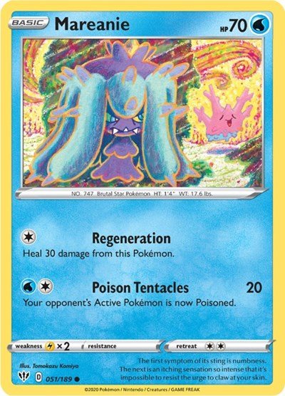 Mareanie (SWSH03: Darkness Ablaze) Near Mint - Nick Nack's Full Frontal Attack