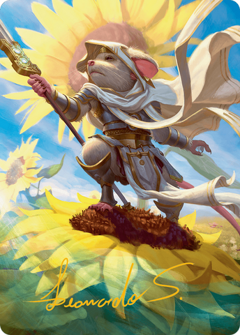 Elspeth, Sun's Champion Art Card (Gold-Stamped Signature) [Bloomburrow Art Series]