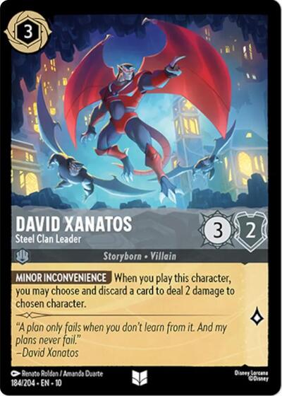 David Xanatos - Steel Clan Leader (Whispers in the Well) Near Mint - Nick Nack's Full Frontal Attack