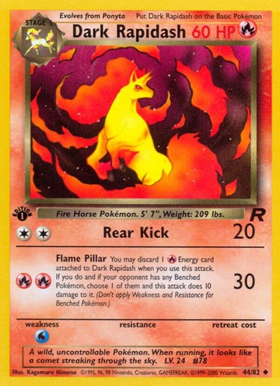 Dark Rapidash (Team Rocket) Light Play Unlimited