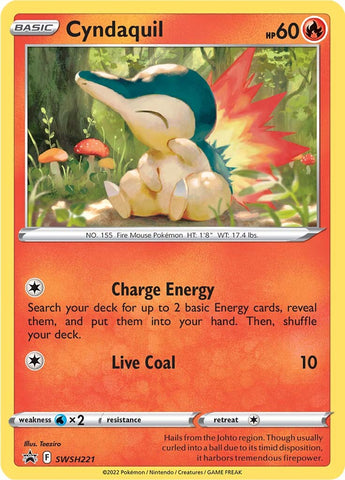 Cyndaquil (SWSH221) [Épée et Bouclier : Promotions Black Star] 